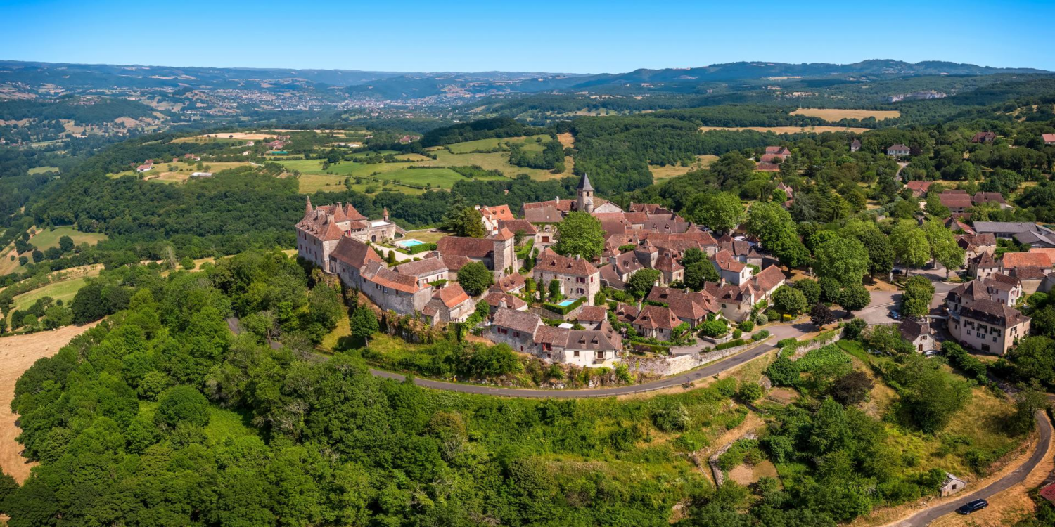 Village de Loubressac (vue aérienne)